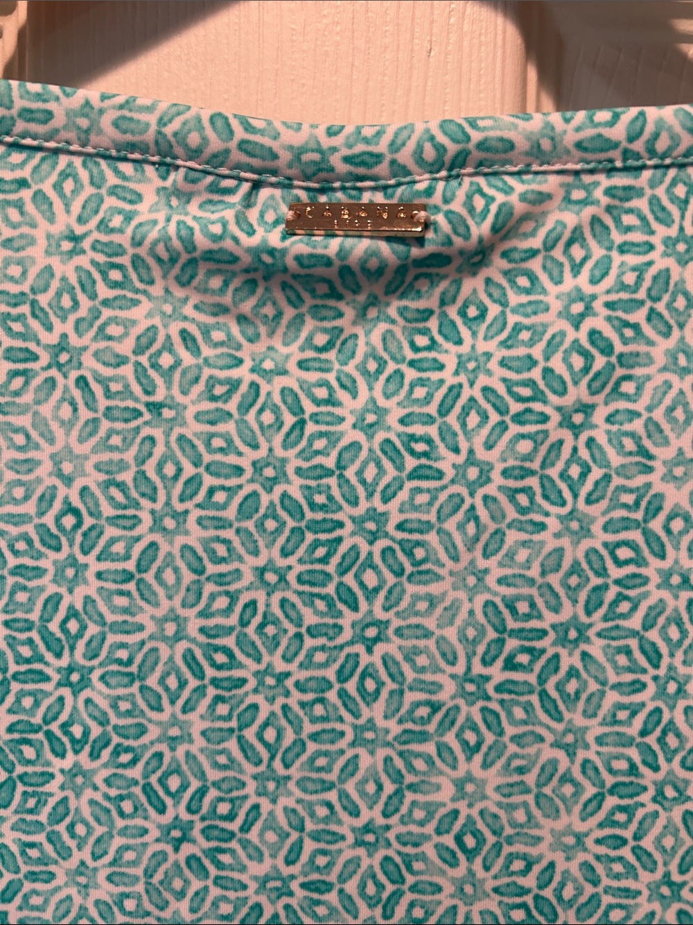 Cabana Life Teal and Orange Geometric Beach Dress - Picture 9 of 9